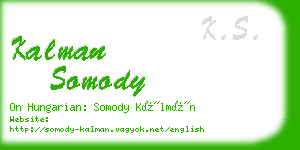 kalman somody business card